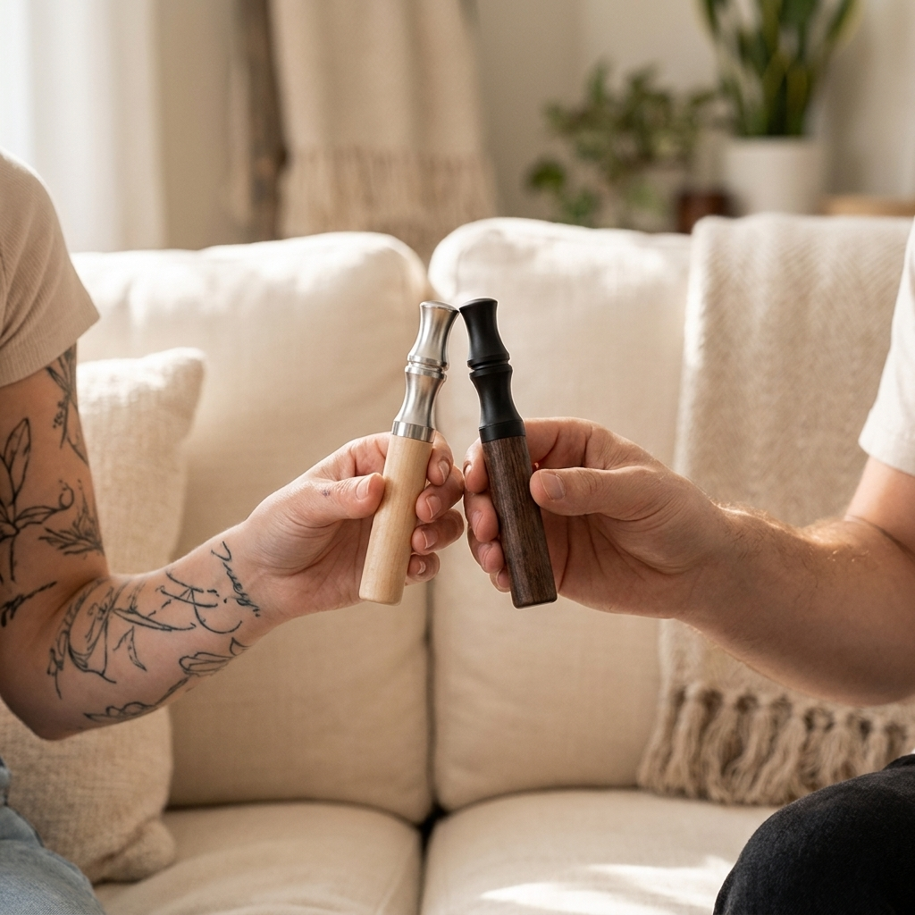 Two friends with Luft devices